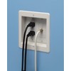 Arlington DVFR2W-1 Recessed Electrical Outlet Mounting Box with Paintable Wall