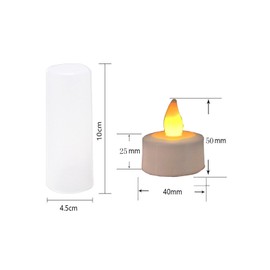 YASENN LED Candles Tealight Candle 12 Pack Flickering Candles Battery Operated Timer Warm White Color Changing (Bullet Shaped Warm White Flickering Rechargeable with Timer)