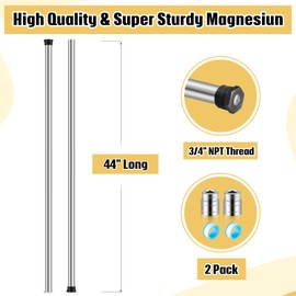Blulu 2 Pack 21.65 Inches Water Heater Anode Rod for Hot Water Heater Compatible with Rheemm A. O. Smithh Giantt, Reliancee Richmondd, Hex Head 3/4" NPT Corroation Protection for Home Tank