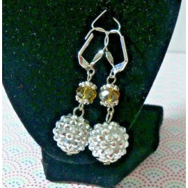 Handmade glitzy earrings and bracelet  special
