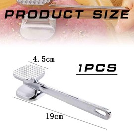 Meat Tenderizer, 19cm Aluminum Alloy Meat Hammer, Durable and Versatile Meat Tenderiser, Double Sided Heavy Duty Meats Mallet, for Steak, Chicken, Poultry, Beef, Ideal Tool Used for Kitchen