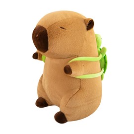 NatureMan Cute Capybara Stuffed Animals,Kawaii Capybara Plush Toys, 30cm Capybara Stuffed Aniamls Toys for Girls Kids Adults Birthdays (Capybara-Turtle Backpack)