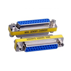 LuoQiuFa 2 Pack Rs232 Serial Cable 25 Pin DB25 Female to FemaleGender Changer Coupler Adapter Connector