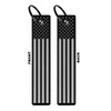 American Flag License Plate, Frame, and Key Tag Combo Black-on-Matte