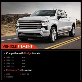 A-Premium Set of 6, Front Sway Bar Link, Front or Rear Upper Ball Joint, Outer Tie Rod End, Compatible with Dodge Viper 1992 1993 1994 1995