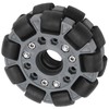 100mm Durable Nylon Rubber Bearing Rollers Omni Wheels for Robot