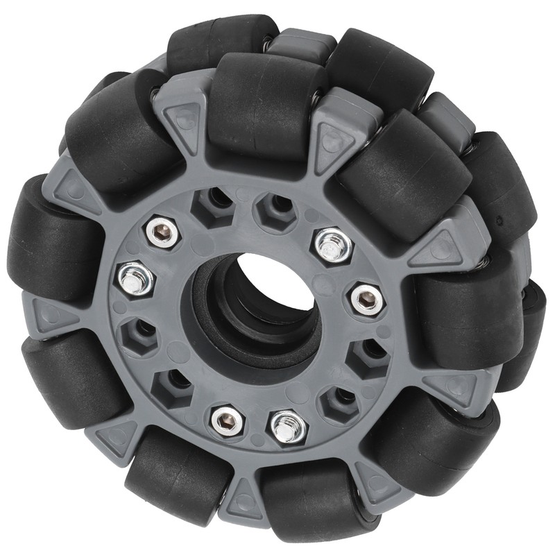100mm Durable Nylon Rubber Bearing Rollers Omni Wheels for Robot