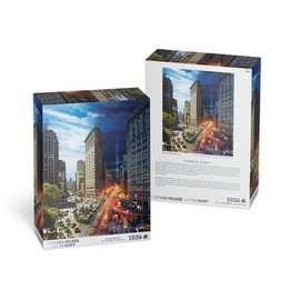 4D Cityscape Puzzle - Stephen Wilkes Flatiron, NYC, Day to Night (10002)