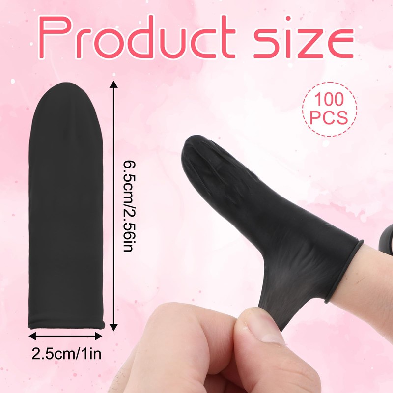 100 Pcs Finger Cots Finger Protectors, Medium Finger Protectors Disposable