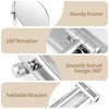 BTremary 9” Large Wall Mounted Makeup Mirror 1X/7X Double-Side Bathroom