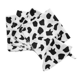 Fun Express Cow Print Bandanas - Fun and Stylish Accessories for Party Favors Costumes Farm-Themed Events and Themed Celebrations - Soft Cotton Material - Ideal for Parties and Casual Wear - 12 Pieces