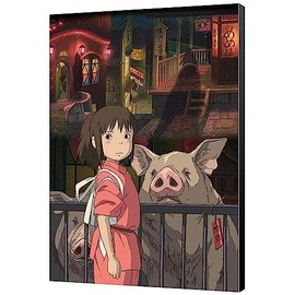 Semic Accessories Ghibli-Spirited Away-Wood Panel 35 x 50 cm, Black, M
