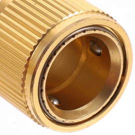 Hose Quick Connect Fittings - 2pcs 3/4 Inch Garden Hose Quick Connectors, Aluminium Alloy Water Fittings for Easy Diy Use, Golden