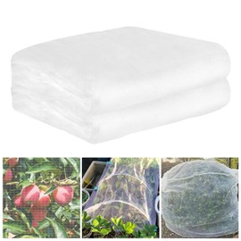 Vaskula 2.5x10m Gemüsenetz Insektenschutznetz Aus PE für Insektenschutznetz Gemüseschutznetz für Pflanzen Gemüsegarten Obstgarten Schutz Vor Insekten (Weißes Feinnetz)