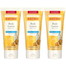 Burt's Bees Milk and Honey Body Lotion, 6 Ounces (Pack of 3)