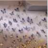 Spring Nails Stickers Blue Butterfly Nails Sticker 3D Embossed Self