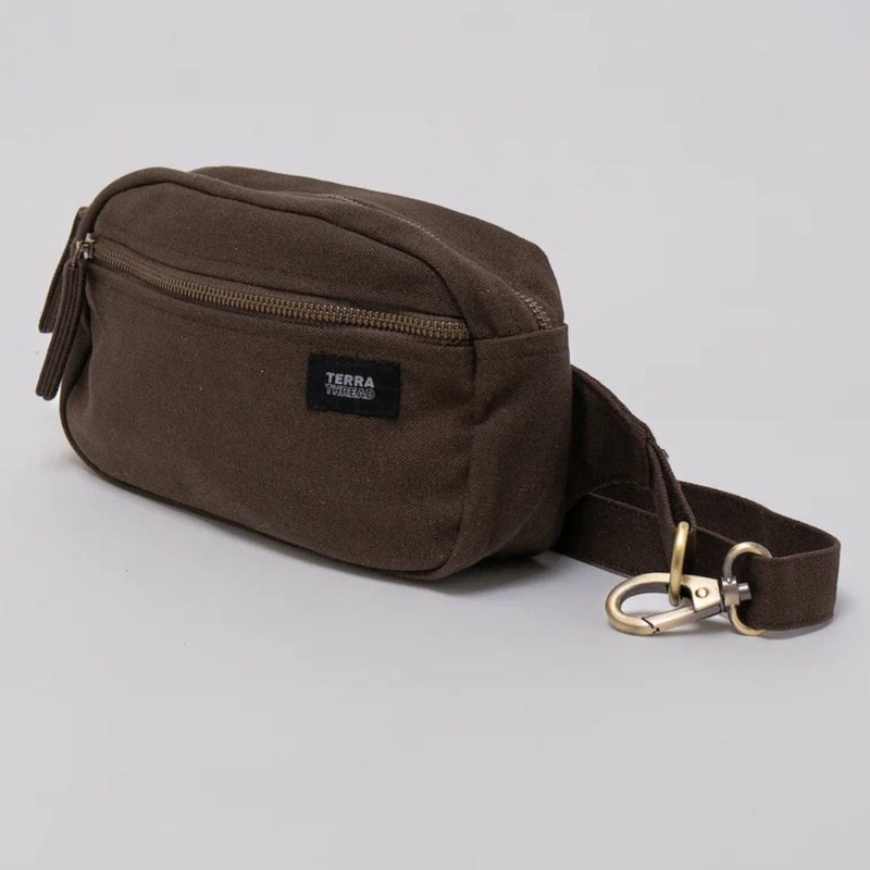 Terra Thread Organic Cotton Cadera Bumbag, Black