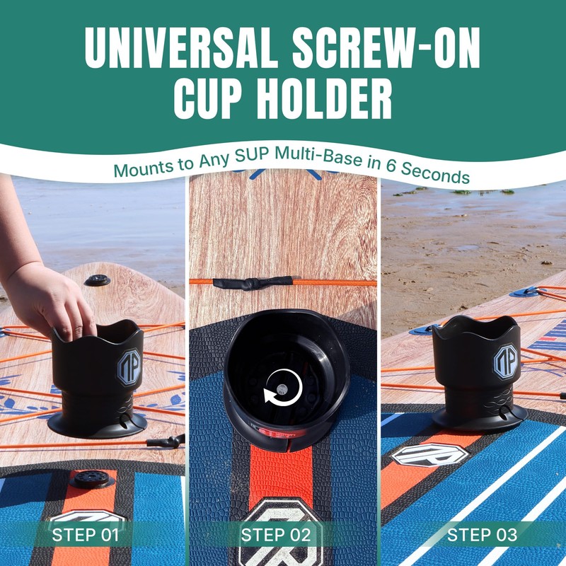 niphean Paddleboard and Kayak Cup Holder, Versatile Drink Holder for