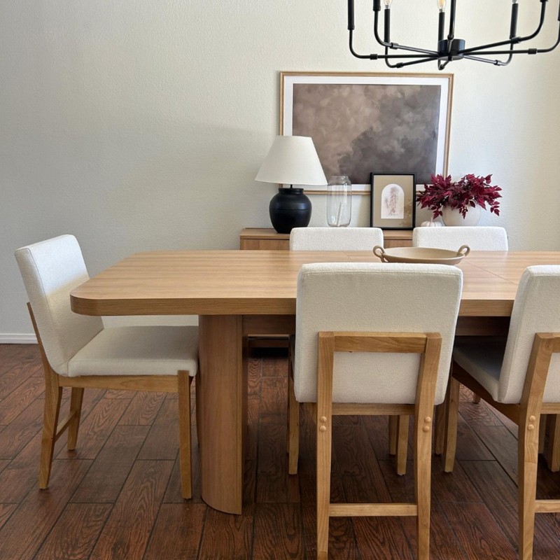 Nathan James Gracie Modern Upholstered Dining Room Chair with Cushion,