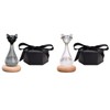 Weather Predictor Cat Bottle Black Ergonomic Rugged Glass Weather Predictor