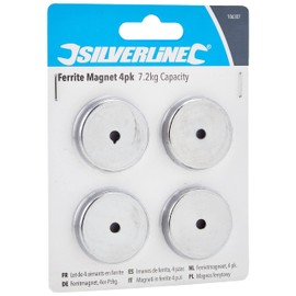 Silverline Ferrite Magnet 4pk 7.2 kg Capacity (106307)