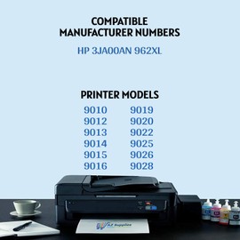 AZ SUPPLIES Compatible Ink Cartridge Replacement for HP 3JA00AN 962XL OfficeJet Pro 9010 9012 90013 9014 9015 9016 9018 919 9020 9022 9025 9026 9028 Cyan