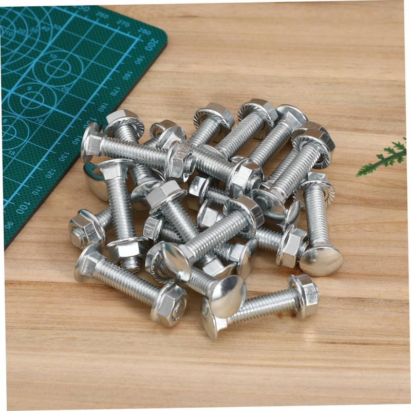 ABOOFAN 20 Sets Carbon Steel Carriage Bolt Collection with Zinc