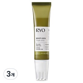ryo Ryeo Rootgen Hair Loss Care Triple Shot Scalp Repair Hair Serum, 60ml, 3 pieces / 려 루트젠 탈모케어 트리플샷 두피리페어 헤어세럼, 60ml, 3개