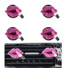 ORIESSE Bling Car Air Fresheners,4pcs Red Purple Dazzling Lips Lipstick