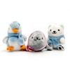 Plushland Magnetic Arctic Trio Keychain - Polar Bear, Penguin &