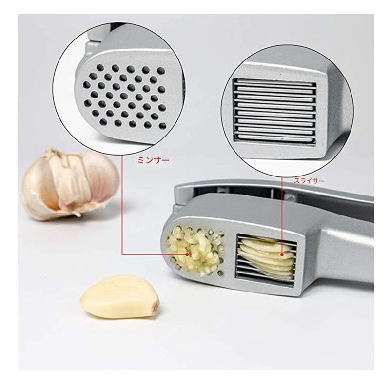 Zmart Crushed Garlic Garlic Press Slice Kitchen Cookware Aluminum Ginger