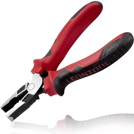 LEONTOOL Strong Pliers, Eccentric Power Pliers, Multi-functional Pliers, 6.3 inches (160 mm), Eccentric Levers, Easy Cutting, Grooved, Cutting, Bending, Pinching, Precision Work, Professional DIY Tool, Bolt Cutter, Screw Removal Tool