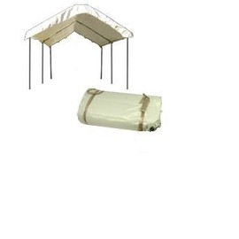 10'x20' Ft Canopy Replacement White Cover Top Roof Tarp with Bungee for Party, C