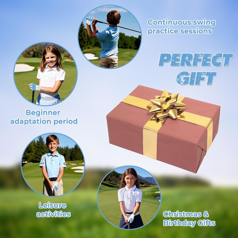 AIGEVTURE Kids Golf Gloves Junior Breathable Golf Gloves for Boys