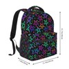 VTHXLOI Bright Neon Stars Kids Backpack for Girls Boys School