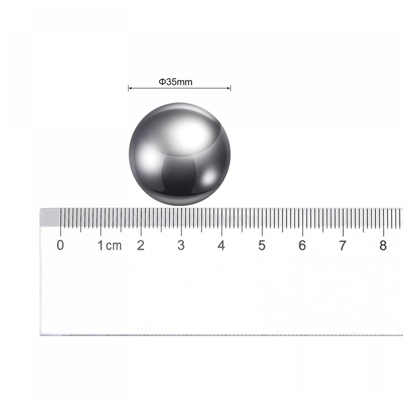 sourcing map 2pcs 35mm Carbon Steel Bearing Balls Precision Polished