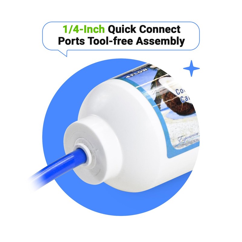 PureT IL-12W-C-EZ14, 12"x2.5" (1/4" EZ Connect) Inline Post GAC Carbon