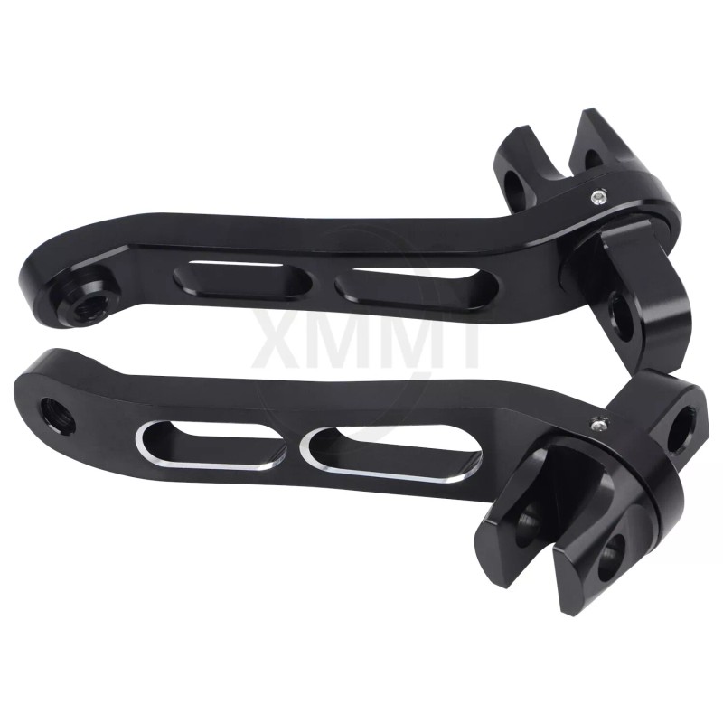 Unbranded Black Cut Heel Rests Foot Peg Bracket For Harley