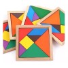 Tangram 10 Tangramas De Madera Juego Material Didáctico Rompecabezas