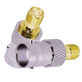 CNARIO SMA to BNC Coaxial Adapter SMA Female to BNC Female Coax Connectors for SDR, Handheld Radios, Scanner, Walkie Talkie, Coaxial Adapter 2PCS