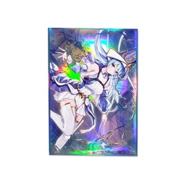 Time Walker 50ct Holographic Flashing (Water Enchantress of The Temple) top loaders for Cards, Top Loading Trading Card Sleeves Deck Protector for YuGiOh/Japanese Sized Cards 63x90mm (6)