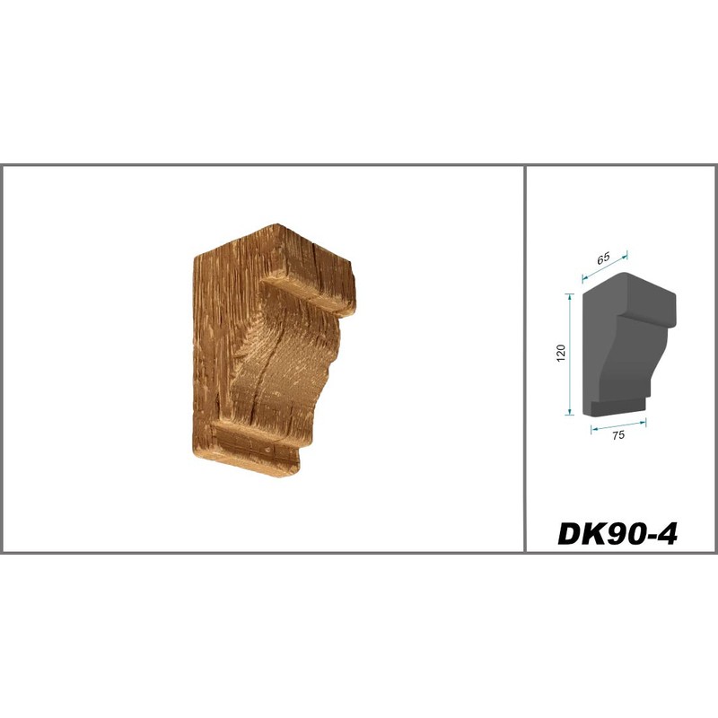 COSCA DK90 Beam Console Made of Polyurethane, Decorative Console, PU