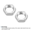PATIKIL M16 x 1.0 Steel Hex Nuts, 10 Pack Metric