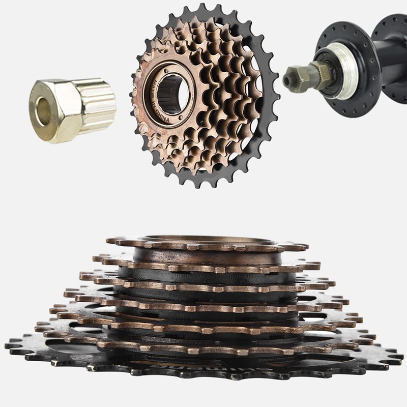 7 Speed Bicycle Freewheel Stainless Steel Bicycle Freewheel Cassette Sprocket