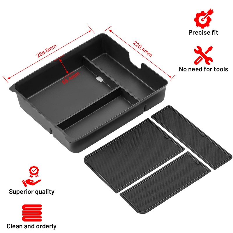 SPELAB Center Console Organizer Tray Compatible with Honda Pilot 2023-2025,