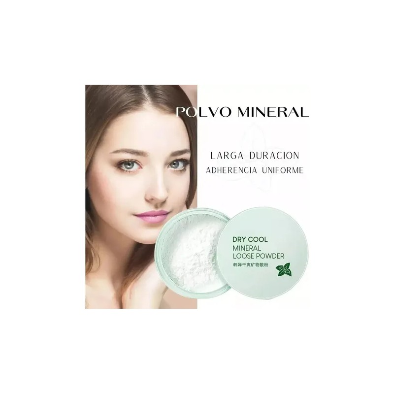 2 Polvo Mineral Cuidado Facial Translúcido Maquillaje Fijado