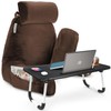 Clara Clark Reading Pillow with Portable Lap Desk for laptop