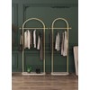 HKaikzo Gold Clothing Rack, Modern Clothes Rack with Marble Base,