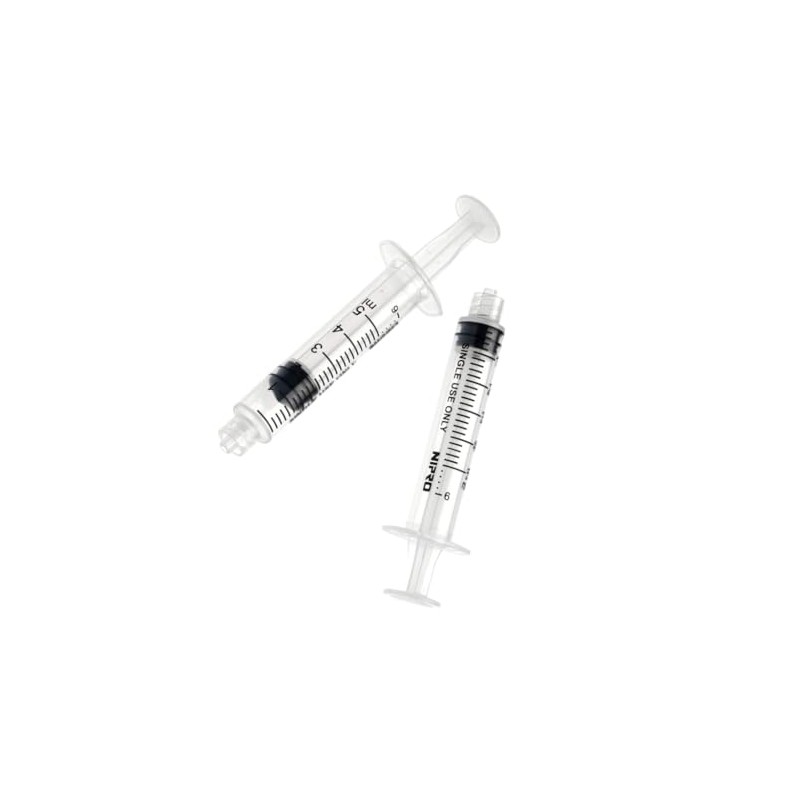 Nipro 100 Jeringas De Plástico 5 Ml Sin Aguja Grado