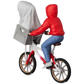 UDF Ultra Detail Figure No.801 E.T. & ELLIOTT w/BICYCLE Total Height Approx. 3.5 inches (90 mm), Non-scale, Painted Finished Figure